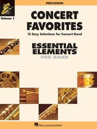 Concert Favorites, Vol. 1 Percussion band method book cover